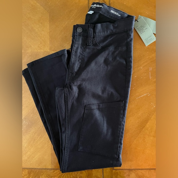 Goodfellow & Co Adaptive Fit Black Jeans Men Women 28x30 Seated Snap close NEW - Picture 11 of 11